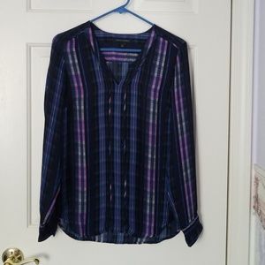 New Banana Republic purple blouse small
